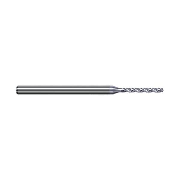 3.263 mm Drill dia. x 32mm Flute Length Carbide HP Drill for Aluminum Alloys, 3 Flutes, TiB2 Coated